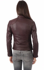 Women Genuine Leather Jacket WJ 47 freeshipping - SkinOutfit