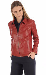 Women Genuine Leather Jacket WJ 48 freeshipping - SkinOutfit