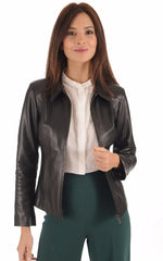 Women Genuine Leather Jacket WJ 49 freeshipping - SkinOutfit