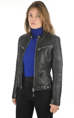 Women Genuine Leather Jacket WJ 55 freeshipping - SkinOutfit