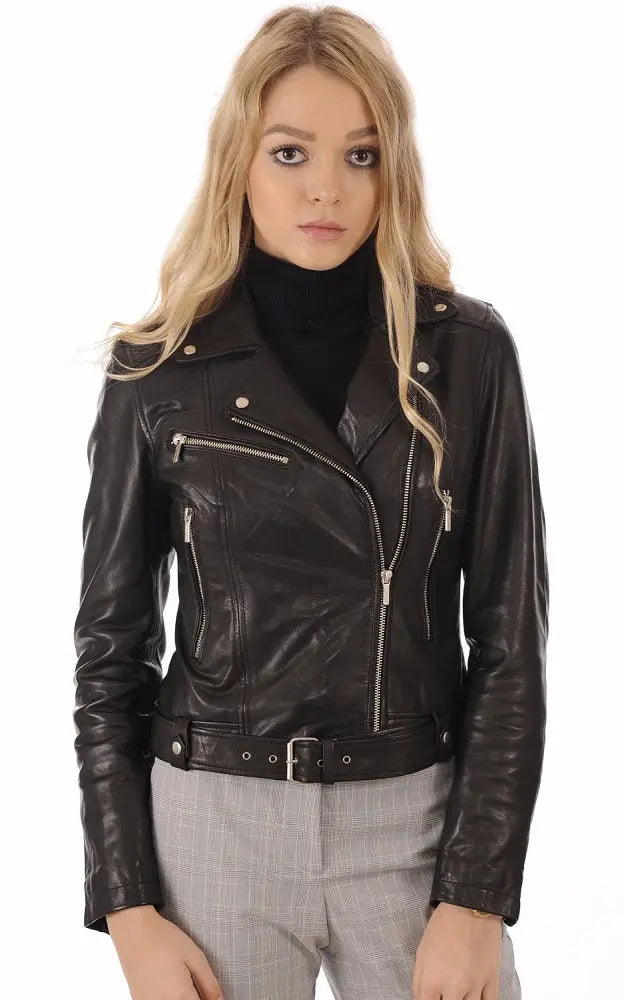 Women Genuine Leather Jacket WJ 66 freeshipping - SkinOutfit