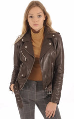 Women Genuine Leather Jacket WJ 88 freeshipping - SkinOutfit