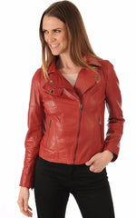 Women Genuine Leather Jacket WJ 92 freeshipping - SkinOutfit