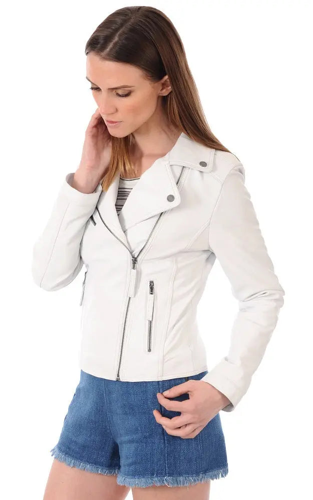 Women Genuine Leather Jacket WJ 94 freeshipping - SkinOutfit