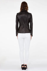 Women Genuine Leather Jacket WJ106 freeshipping - SkinOutfit