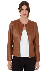 Women Genuine Leather Jacket WJ114 freeshipping - SkinOutfit