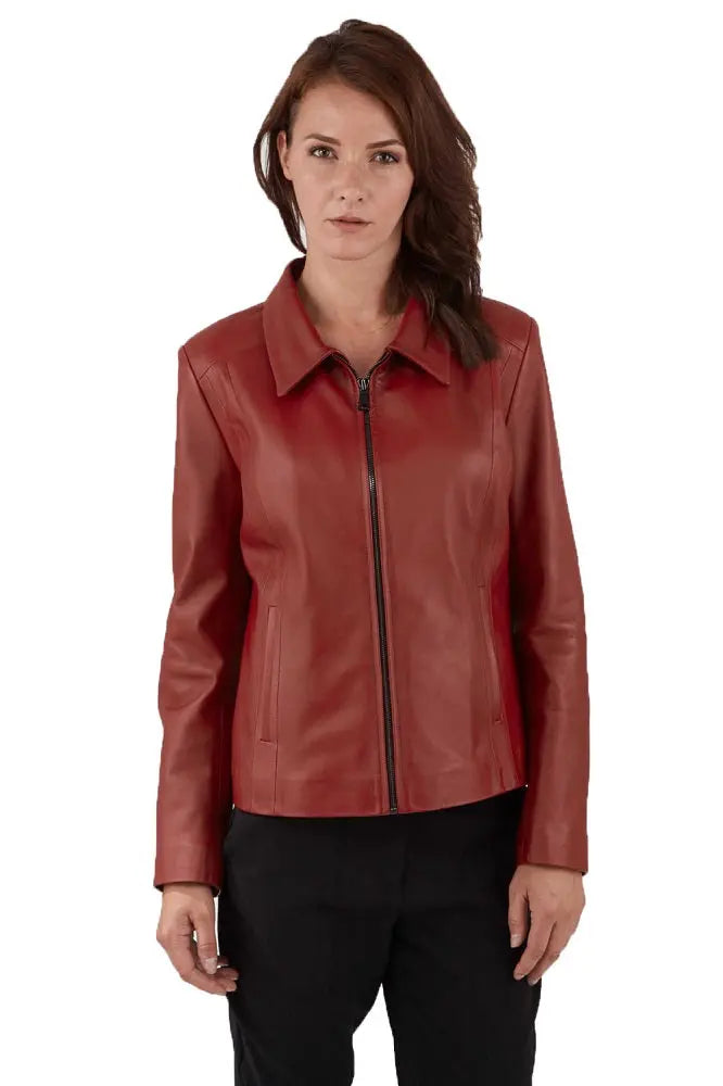 Women Genuine Leather Jacket WJ134 freeshipping - SkinOutfit