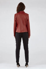 Women Genuine Leather Jacket WJ134 freeshipping - SkinOutfit