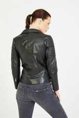 Women Genuine Leather Jacket WJ142 freeshipping - SkinOutfit