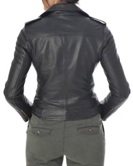 Women Lambskin Genuine Leather Jacket WJ148 SkinOutfit