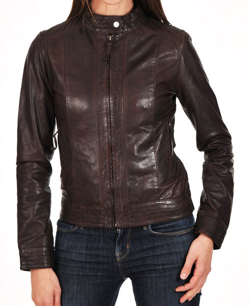 Hugo boss janabelle outlet leather jacket