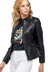 Women Genuine Leather Jacket WJ138 freeshipping - SkinOutfit