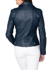 Women Lambskin Genuine Leather Jacket WJ299 SkinOutfit