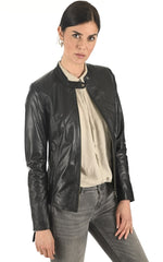 Women Genuine Leather Jacket WJ 83 freeshipping - SkinOutfit